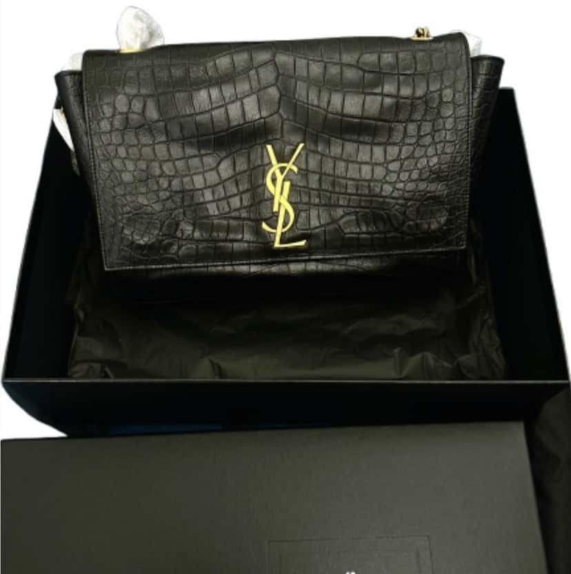 Saint Laurent YSL Saint Laurent Black Leather Never worn, with tag - Back View