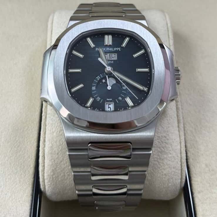 Patek Philippe Nautilus Annual Calendar 40mm Blue Never worn - Back View