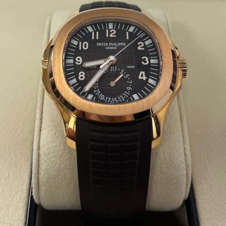Patek Philippe Aquanaut Time Travel 42mm Pink Never worn - Back View
