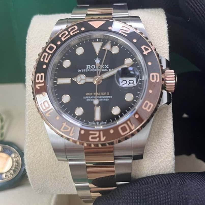Rolex GMT-Master II 40mm Pink Never worn - Box View