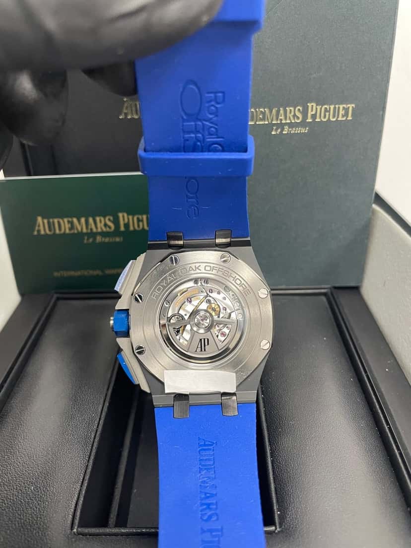 Audemars Piguet Royal Oak Offshore Selfwinding Chronograph 44mm Blue Never worn - Inside View