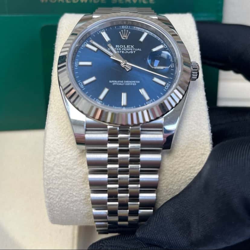 Rolex Datejust 41 Blue Never worn - Back View