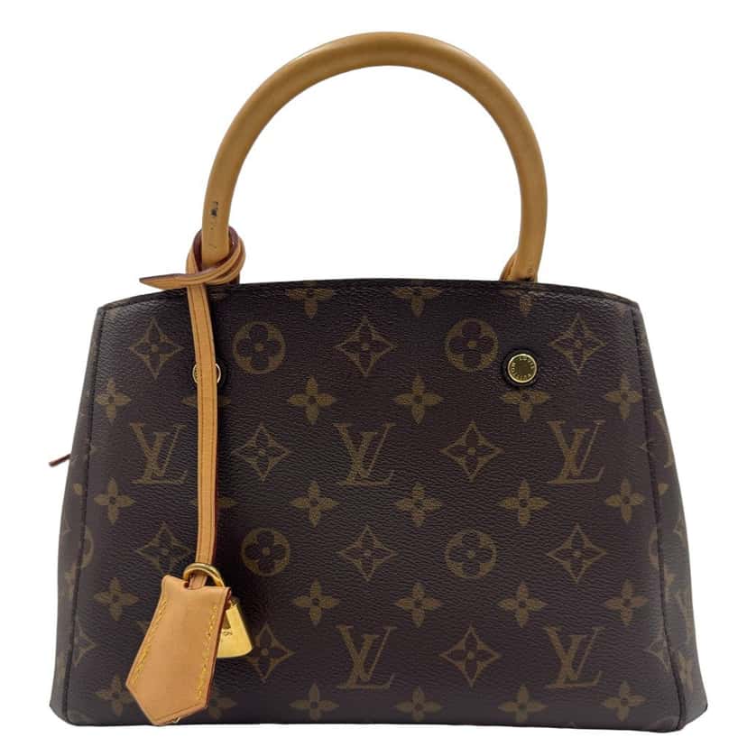 Louis Vuitton montaigne BB Brown Canvas Good condition - Front View