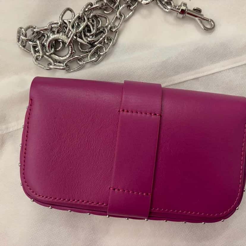 Zadig & Voltaire Kate Wallet Pink Leather Silver Never worn - Inside View