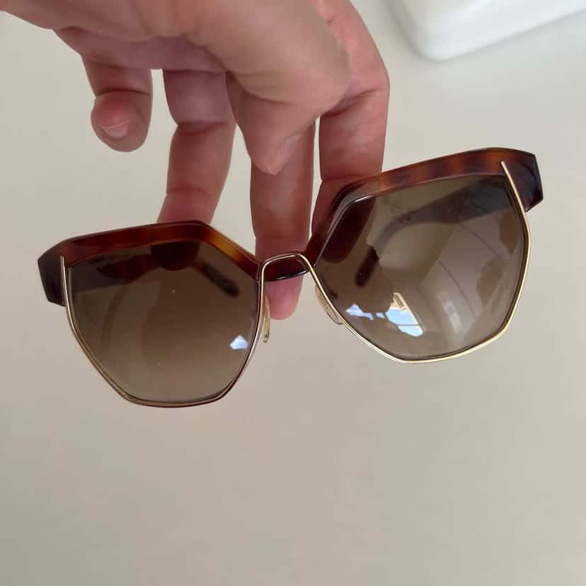 Chloé Dafne Geometric Brown Acetate Very good condition - Back View