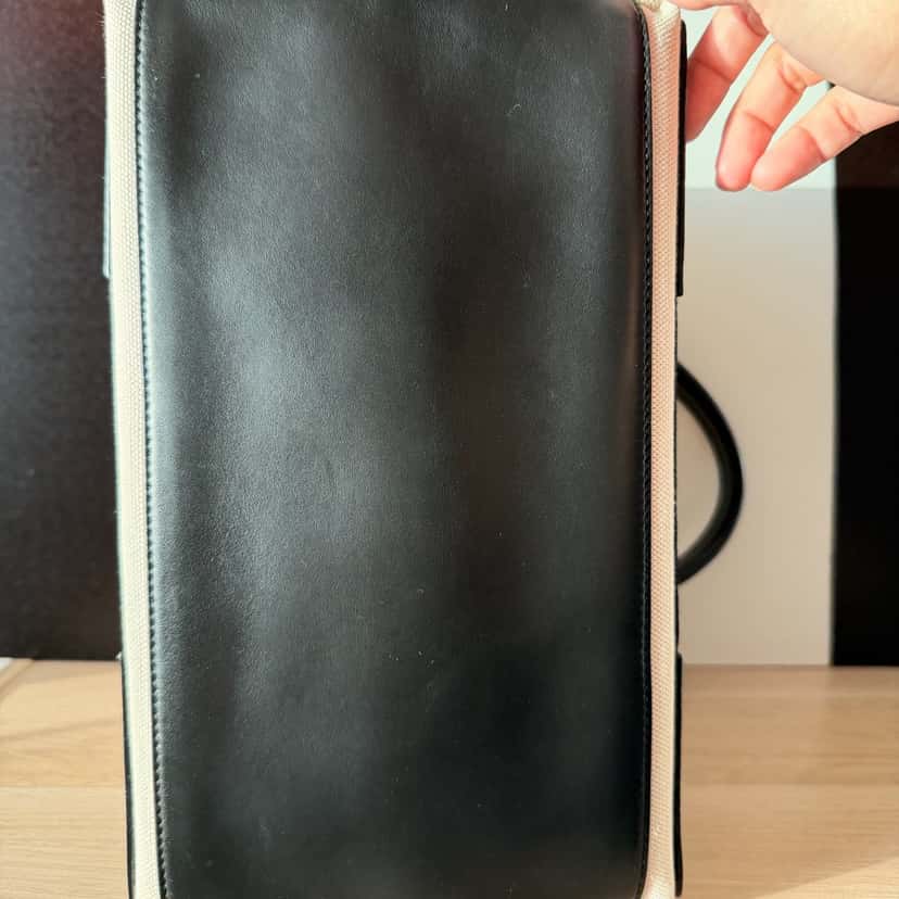 Balenciaga Tote Bag In White Black Cotton Good condition - Inside View