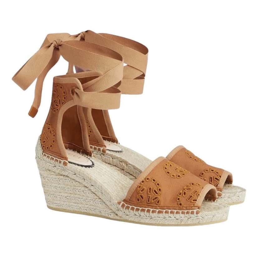 Gucci Gucci Espadrilles Camel Canvas Never worn, with tag - Front View