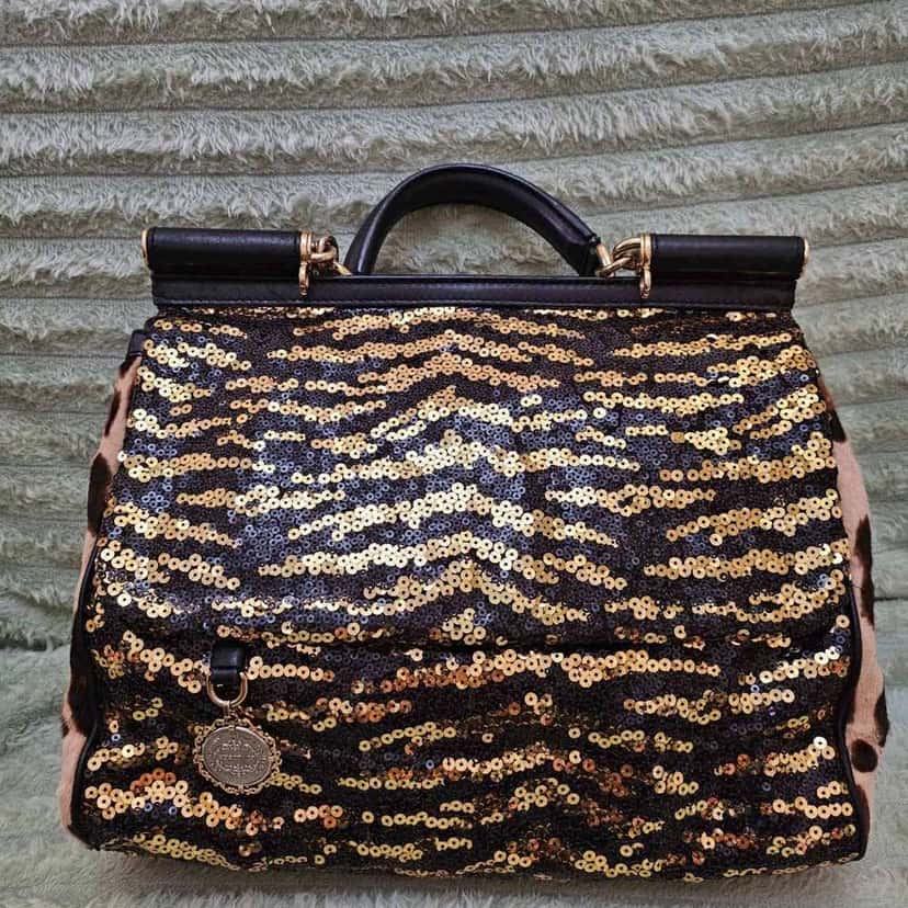 Dolce & Gabbana Sequin Miss Sicily Black Good condition - Inside View