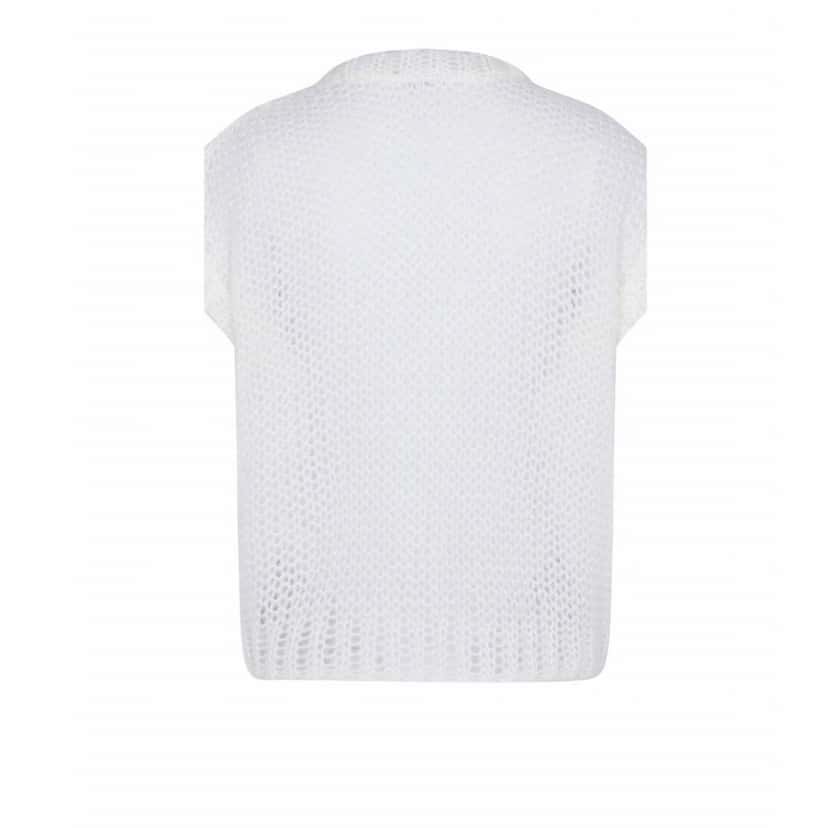 Loewe Loewe Sleeveless Sweater White Wool Never worn, with tag - Back View