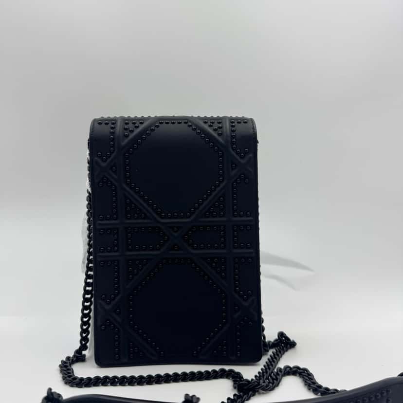 Dior Diorama Black Leather Very good condition - Back View
