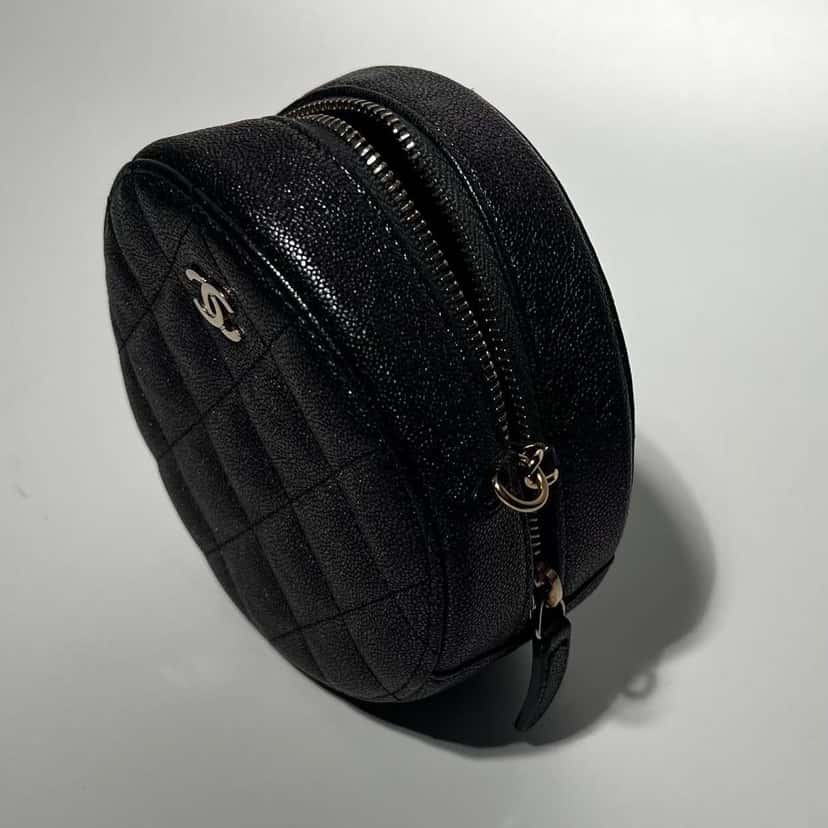Chanel Coin Bag Black Leather Metal Good condition - Inside View