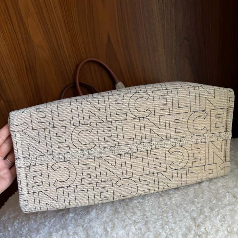 Celine Cabas Beige Cotton Very good condition - Inside View