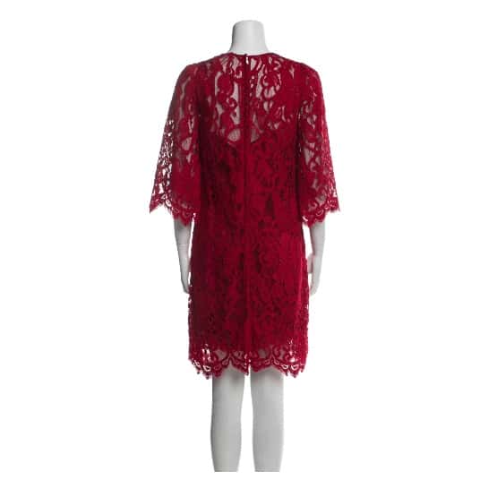 Dolce & Gabbana Lace Red Dress Red Lace Very good condition - Inside View