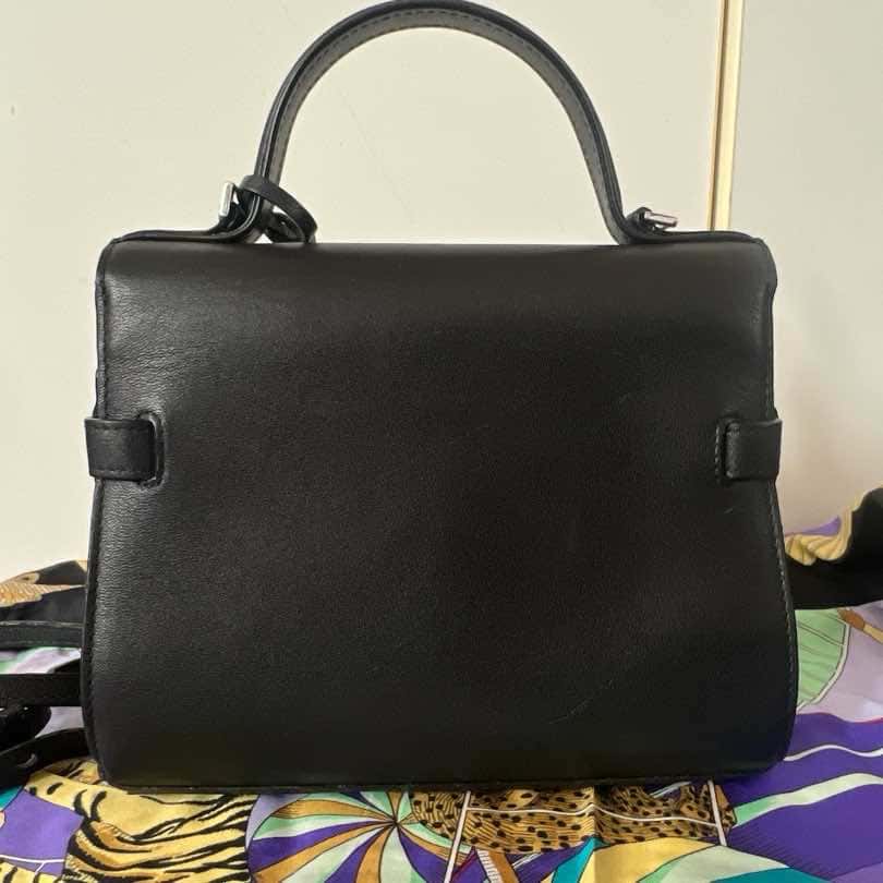 Delvaux Tempete Small Black Leather Palladium Very good condition - Back View