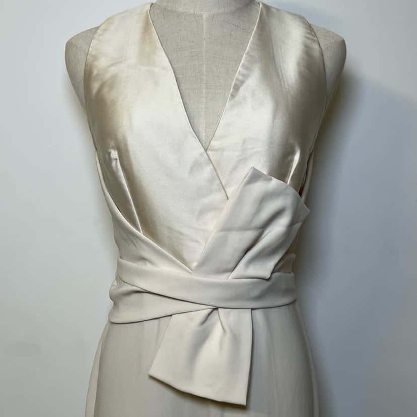Max Mara Pianoforte Jumpsuit White Silk Very good condition - Inside View