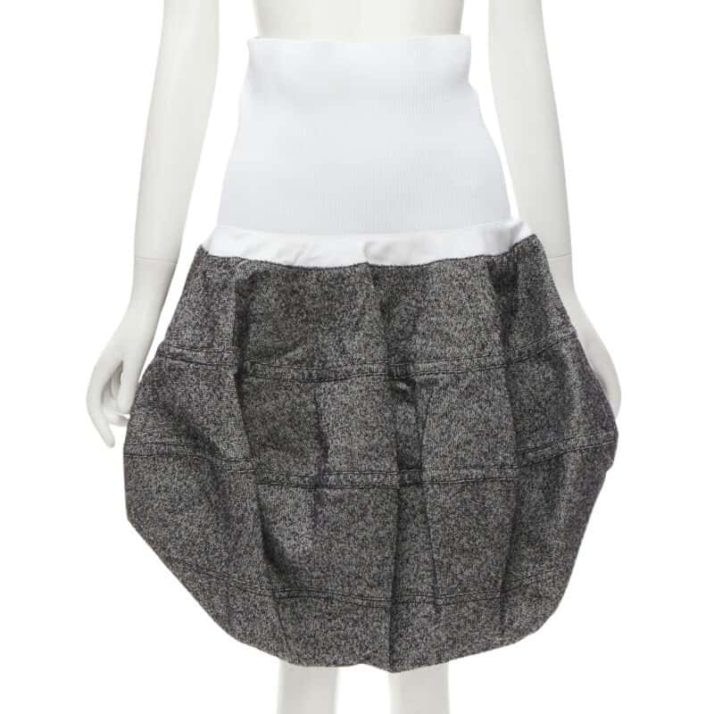 Louis Vuitton Grey Wool Bubble Grey Wool Never worn - Front View