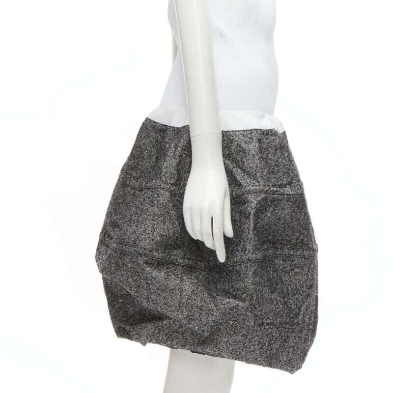 Louis Vuitton Grey Wool Bubble Grey Wool Never worn - Inside View