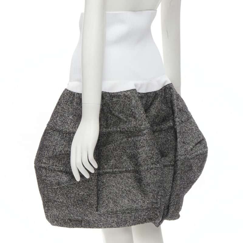 Louis Vuitton Grey Wool Bubble Grey Wool Never worn - Model View