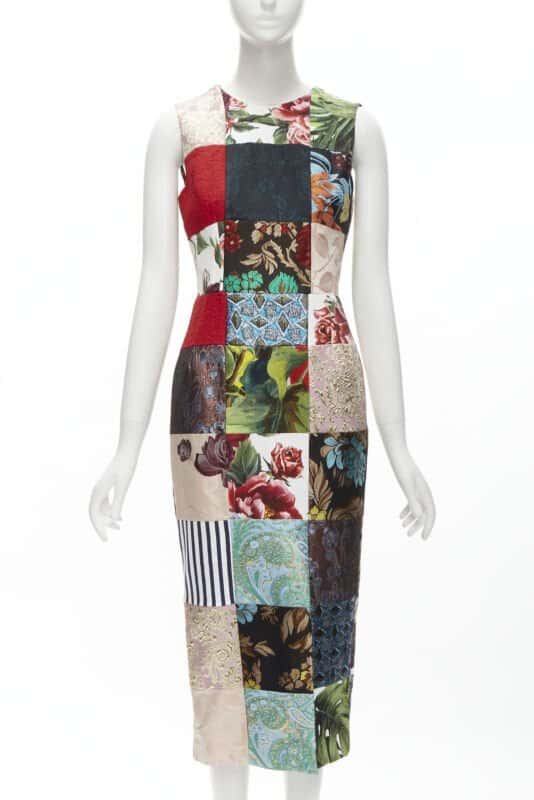 DOLCE & GABBANA Patchwork Midi MultiColor Never worn - Front View