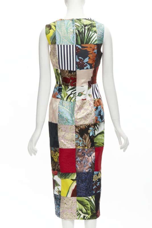 DOLCE & GABBANA Patchwork Midi MultiColor Never worn - Box View