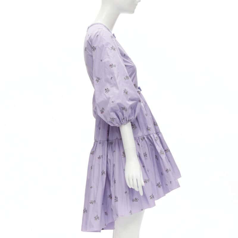 RED VALENTINO GARAVANI Purple Bow Dress Purple Polyester Never worn - Model View