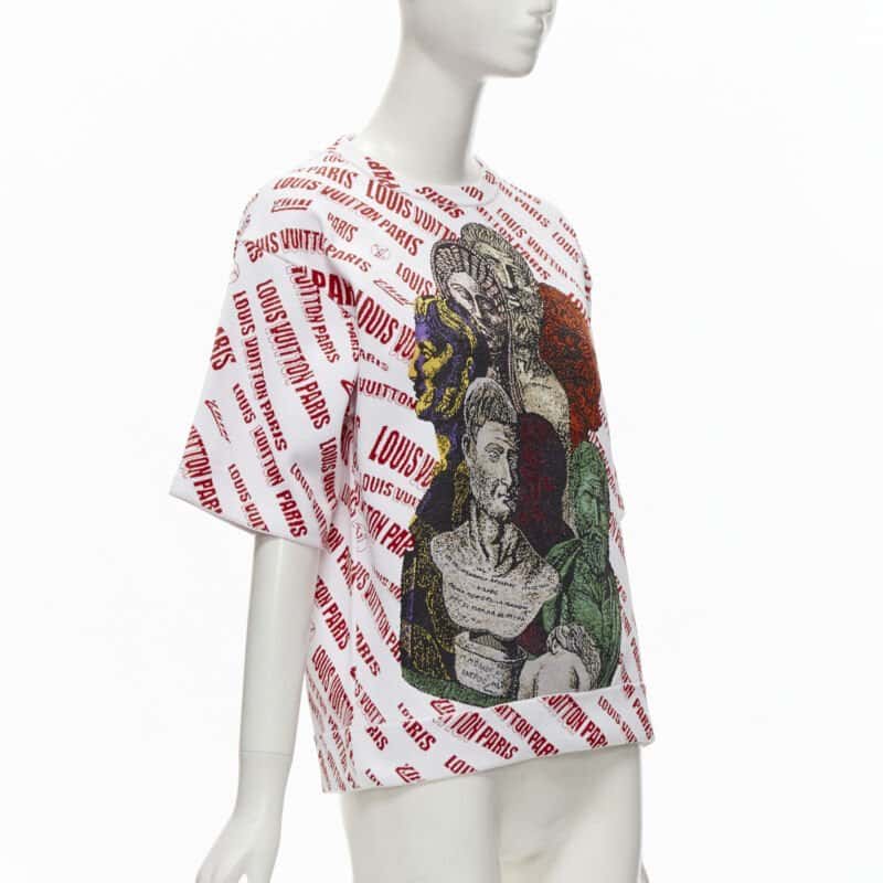 Louis Vuitton Logo Knit Top White Viscose Never worn - Inside View