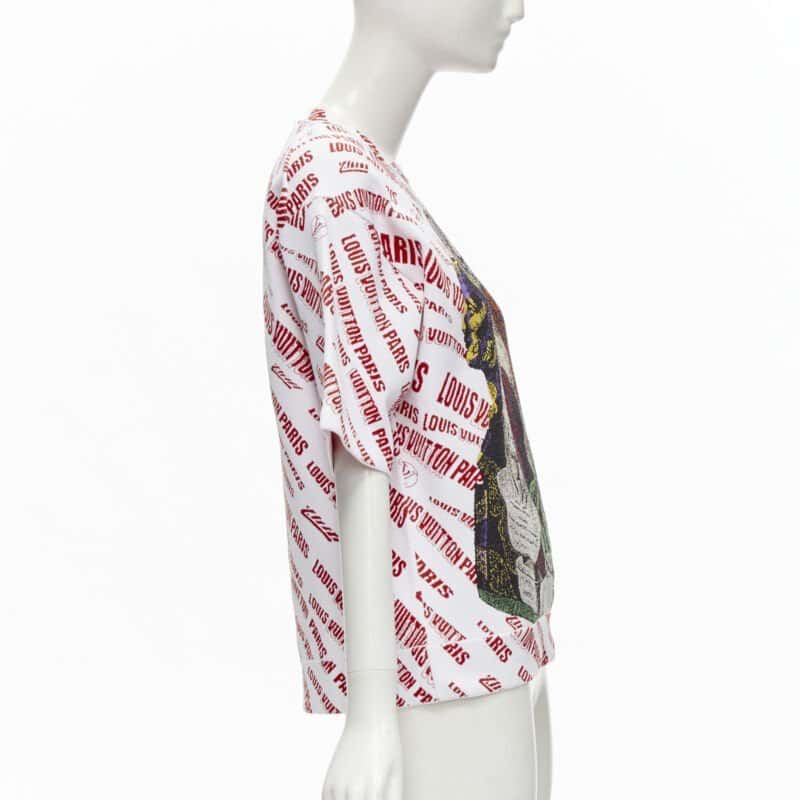 Louis Vuitton Logo Knit Top White Viscose Never worn - Model View