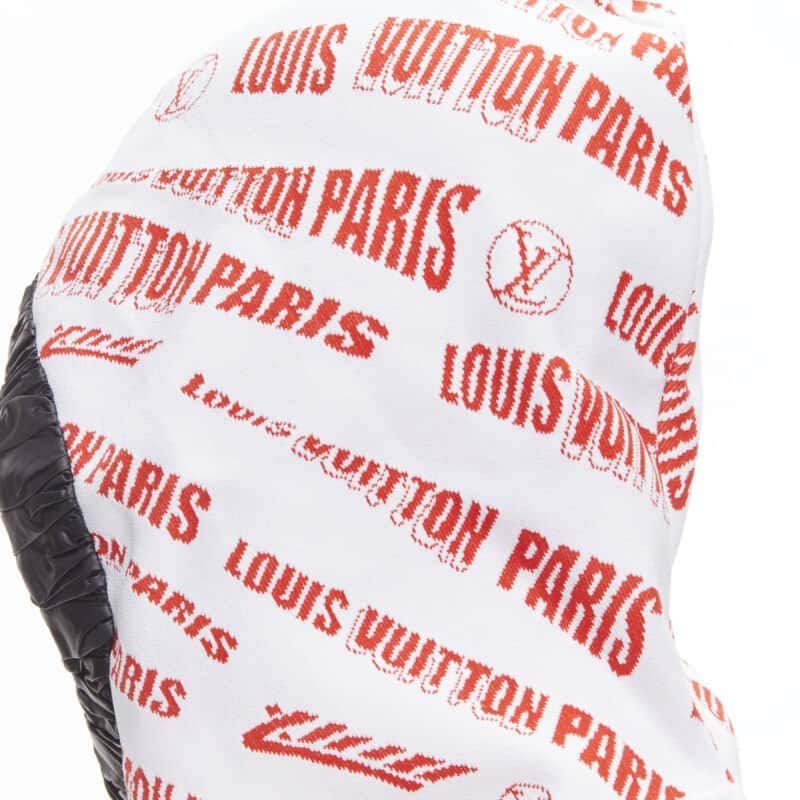 Louis Vuitton Logo Hood Hat White Viscose Never worn - Back View