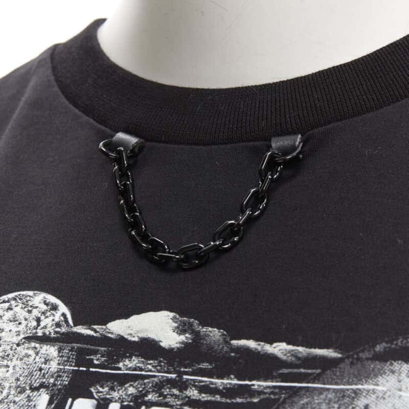 Louis Vuitton Graphic Chain Tee Black Cotton Never worn - Back View