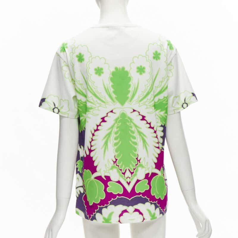 Valentino Garavani Floral Print Tee White Cotton Never worn - Box View