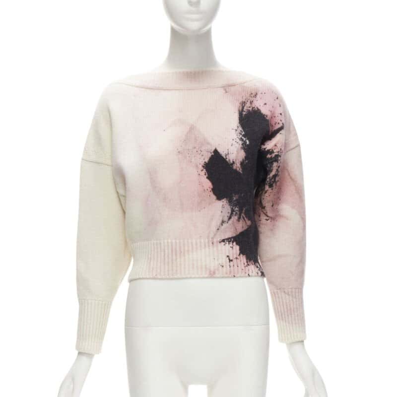 Alexander McQueen Anemone Sweater Beige Wool Never worn - Front View