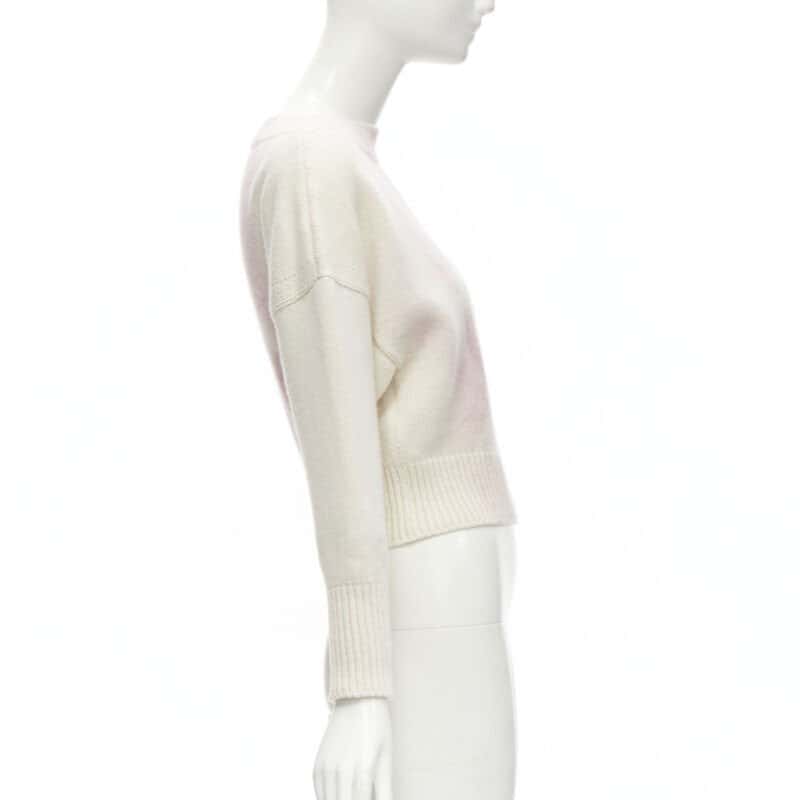 Alexander McQueen Anemone Sweater Beige Wool Never worn - Model View