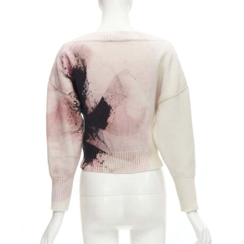 Alexander McQueen Anemone Sweater Beige Wool Never worn - Box View