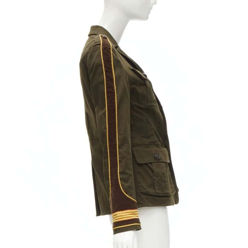 Dsquared2 Military Utility Jacket Green Cotton Never worn - Model View