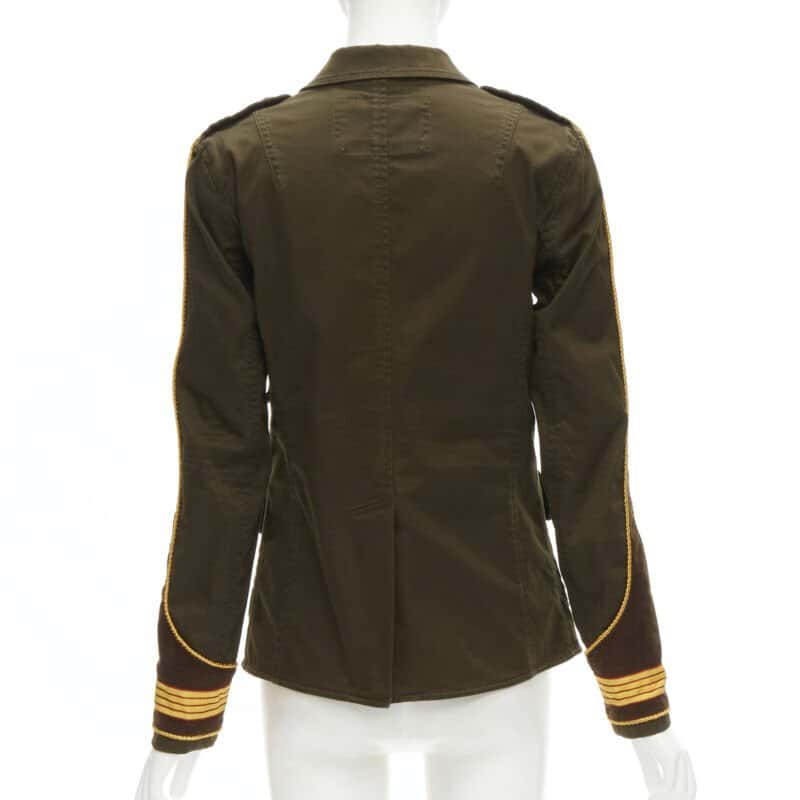 Dsquared2 Military Utility Jacket Green Cotton Never worn - Box View
