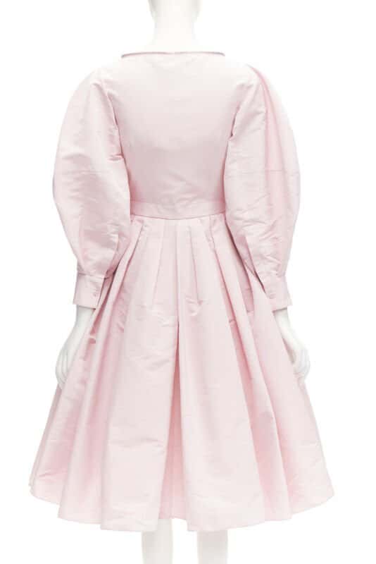 Alexander McQueen Pink Balloon Sleeve Dress Pink Polyester Never worn, with tag - Box View