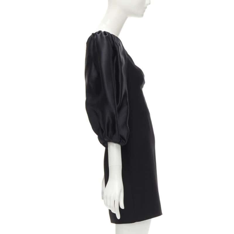 Rasario Crystal Balloon Dress Black Polyester Never worn - Model View
