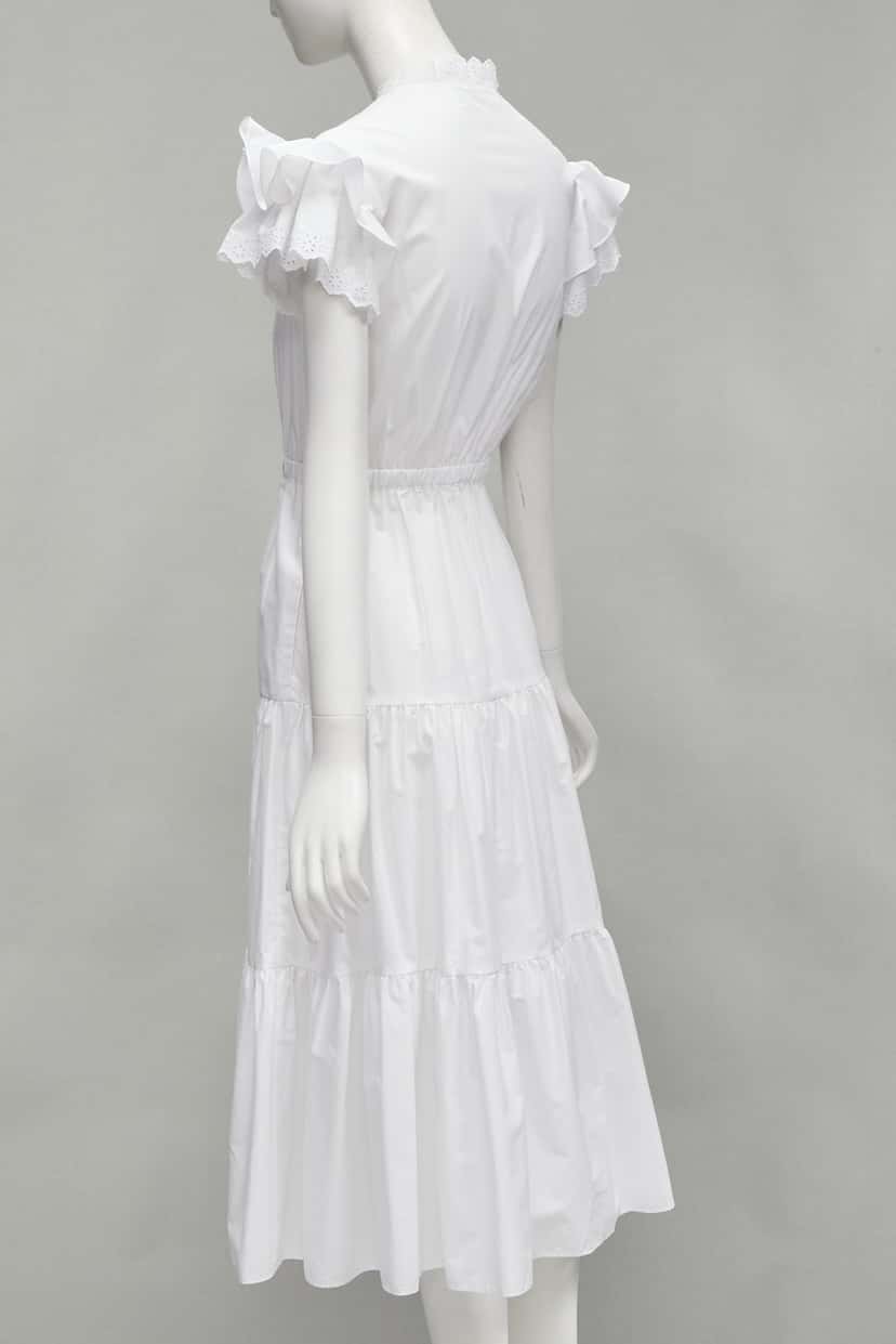 PHILOSOPHY DI LORENZO SERAFINI White Butterfly Dress White Cotton Never worn, with tag - Box View
