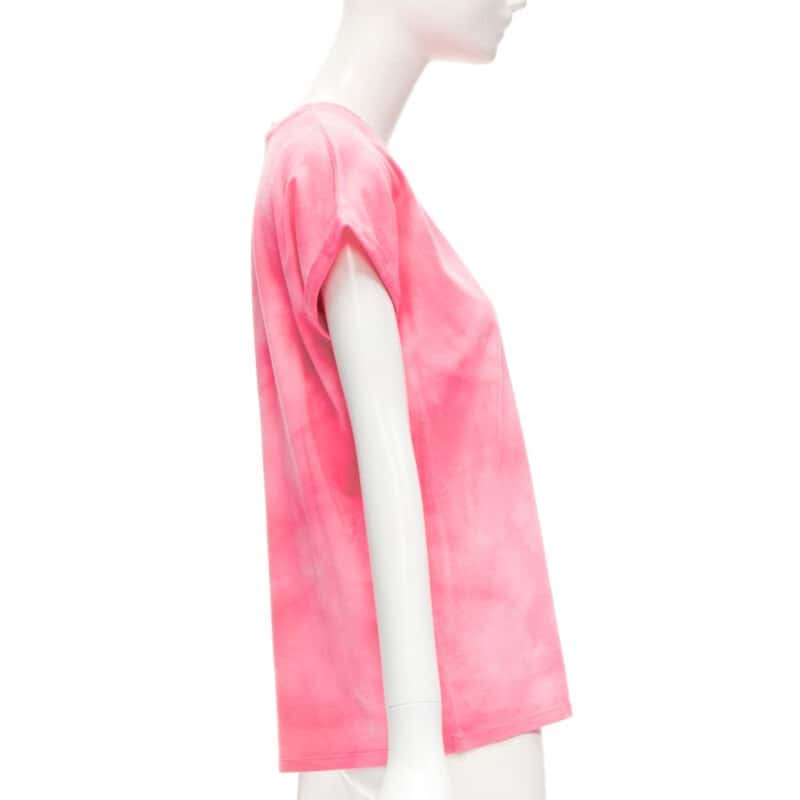 Balmain Palm Tree Shirt Pink Cotton Never worn - Model View