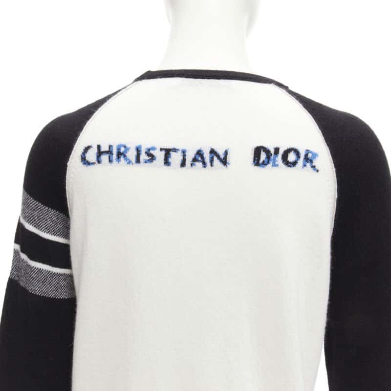 Christian Dior Heart Raglan Top White Cashmere Never worn - Back View