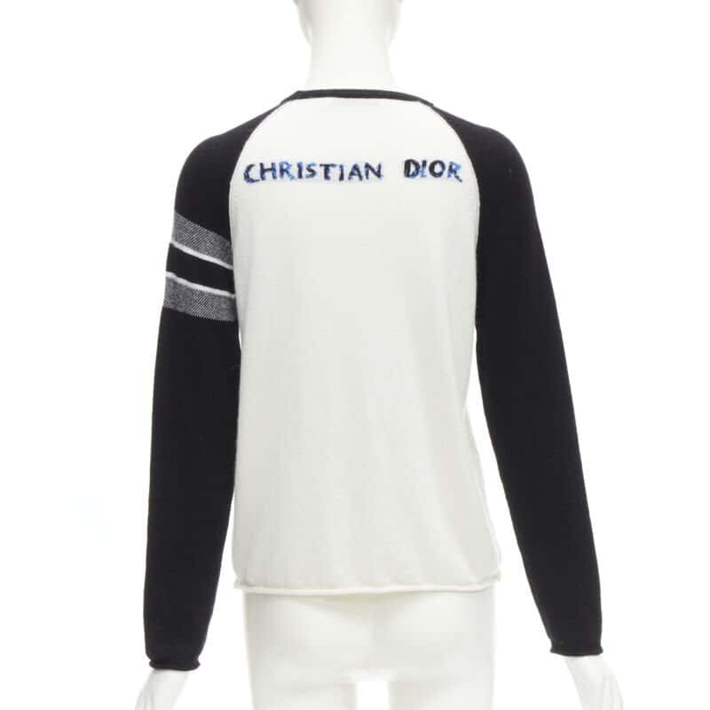 Christian Dior Heart Raglan Top White Cashmere Never worn - Box View