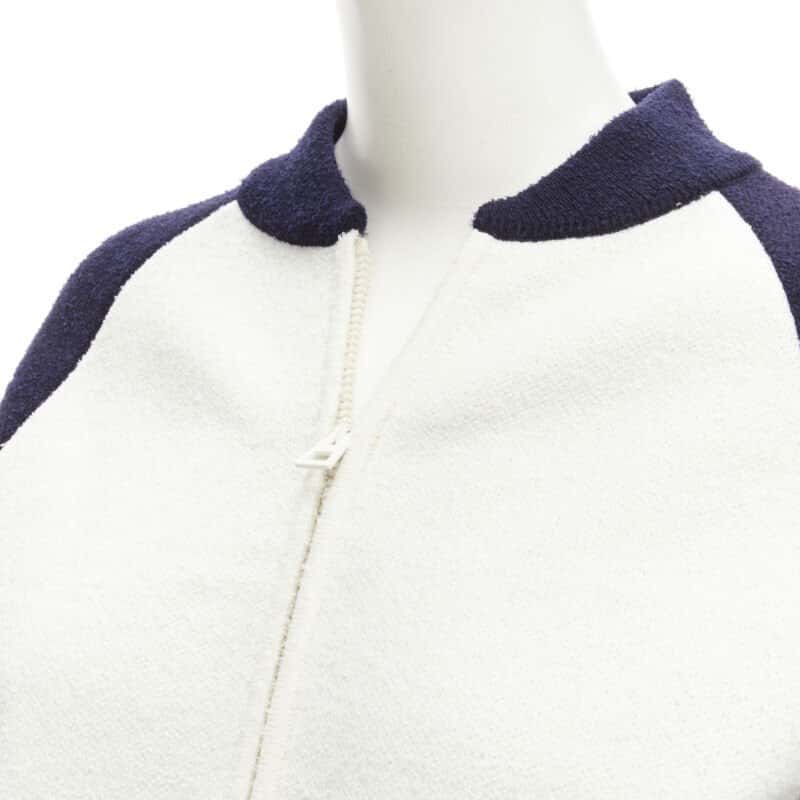 Christian Dior Paris Track Jacket Navy Wool Never worn - Back View