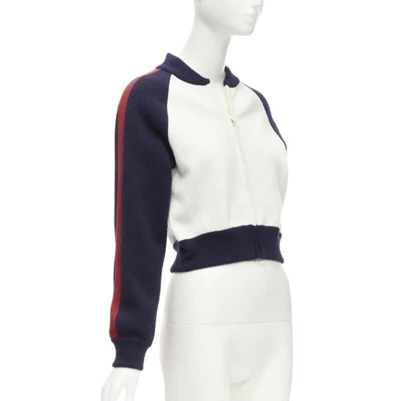 Christian Dior Paris Track Jacket Navy Wool Never worn - Box View