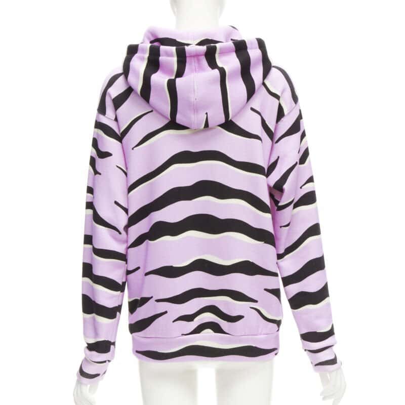 Gucci Tiger Patch Hoodie Purple Cotton Never worn - Box View