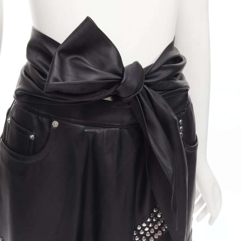 Alexander Wang Studded Wrap Shorts Black Polyester Never worn - Back View