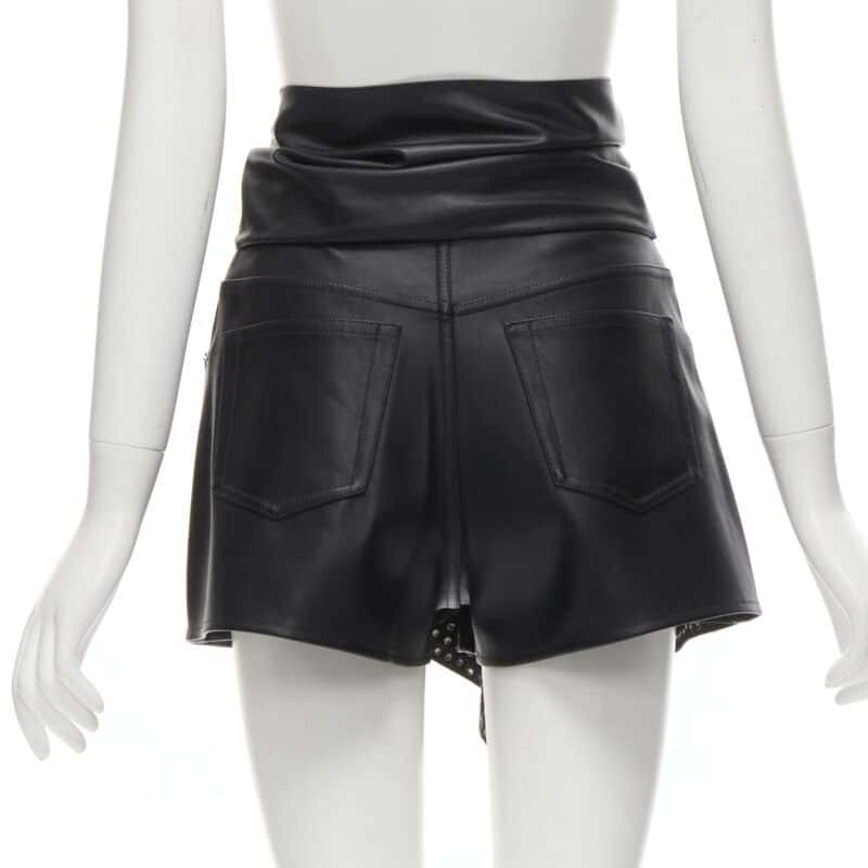 Alexander Wang Studded Wrap Shorts Black Polyester Never worn - Box View