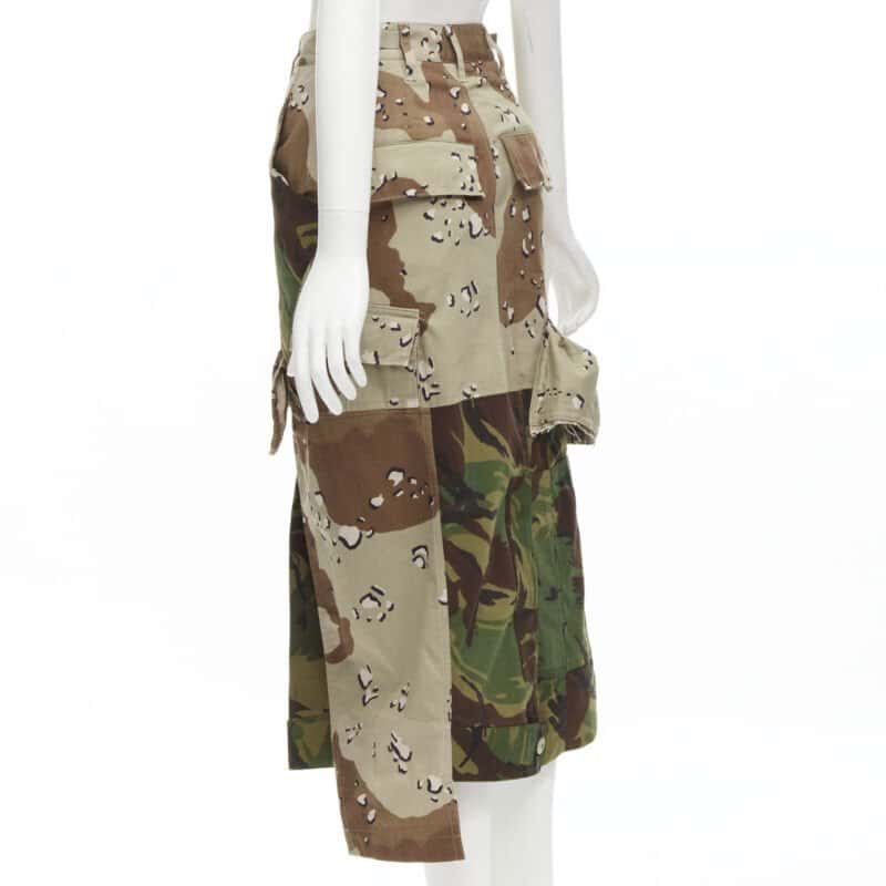 Preen Camo Cargo Skirt Green Cotton Never worn - Box View