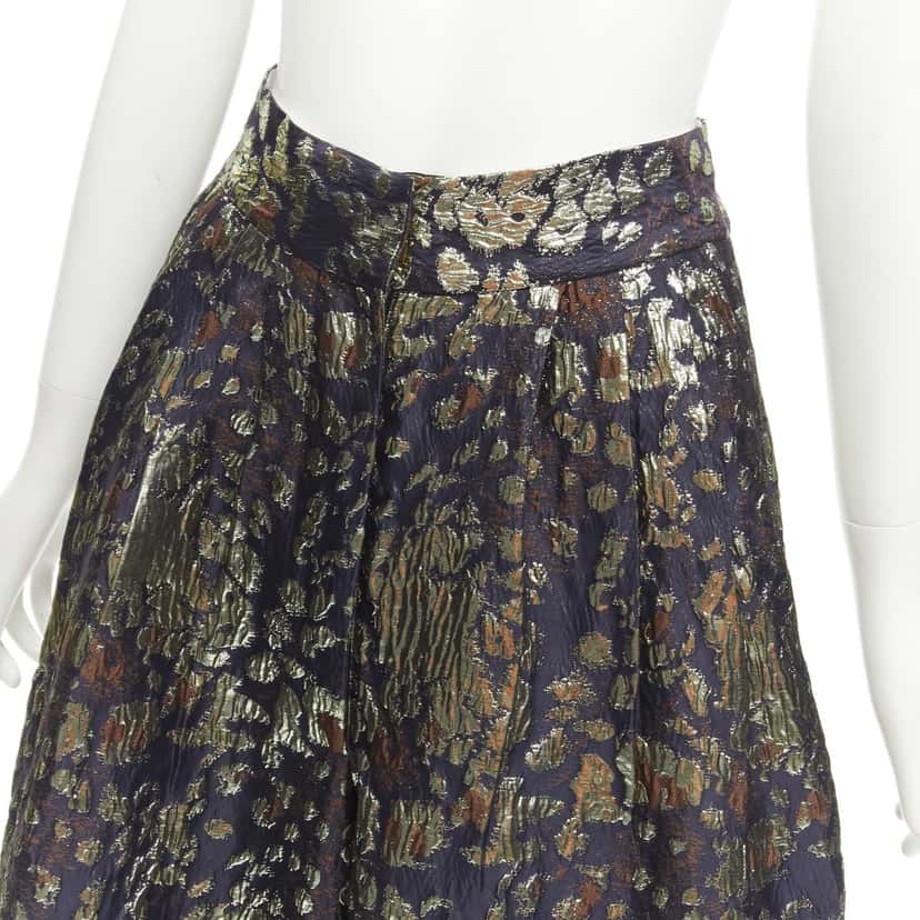 BY MALENE BIRGER Gold Brocade Culottes Gold Polyester Never worn - Back View