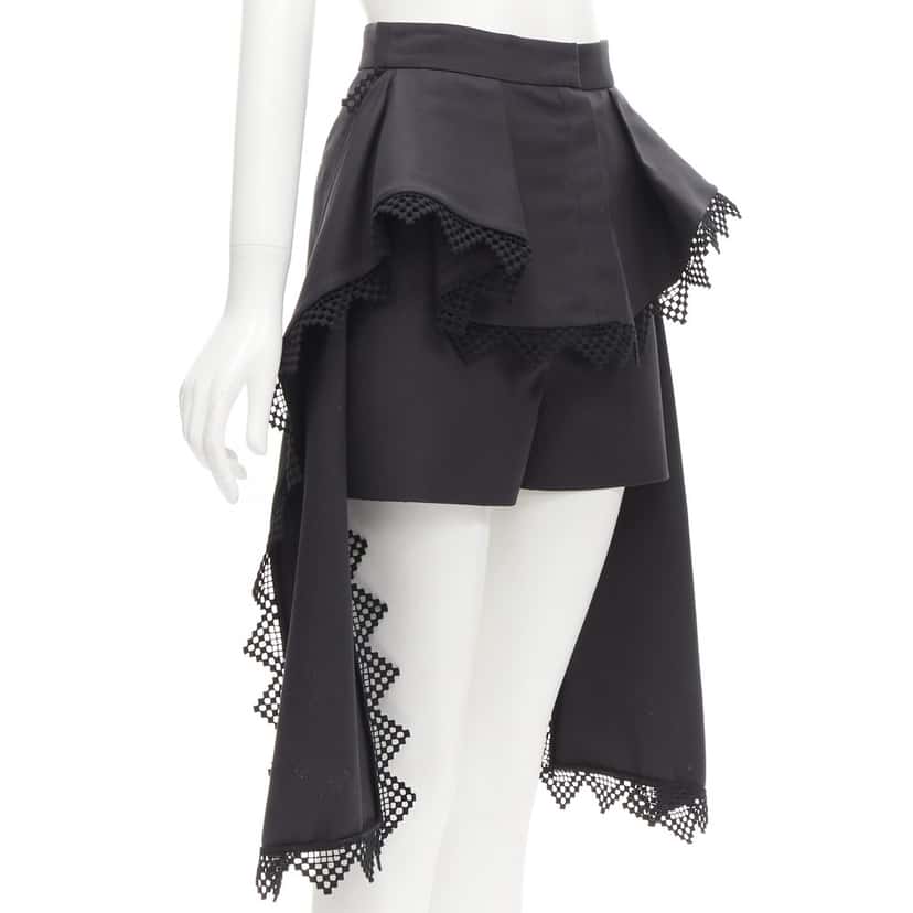 Alexander McQueen Peplum Layer Shorts Black Never worn - Inside View