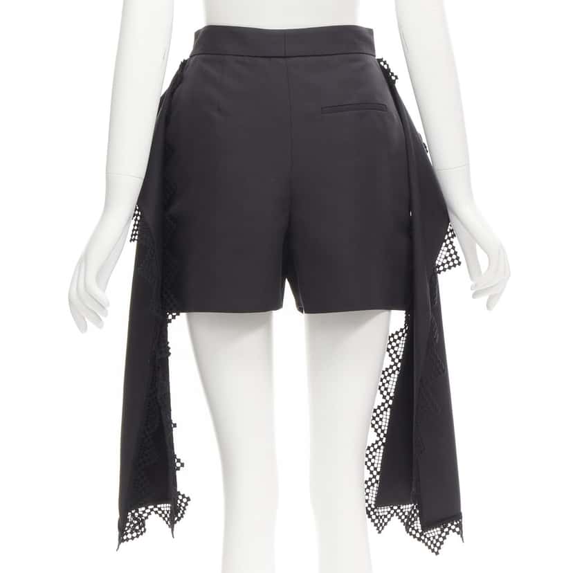 Alexander McQueen Peplum Layer Shorts Black Never worn - Box View